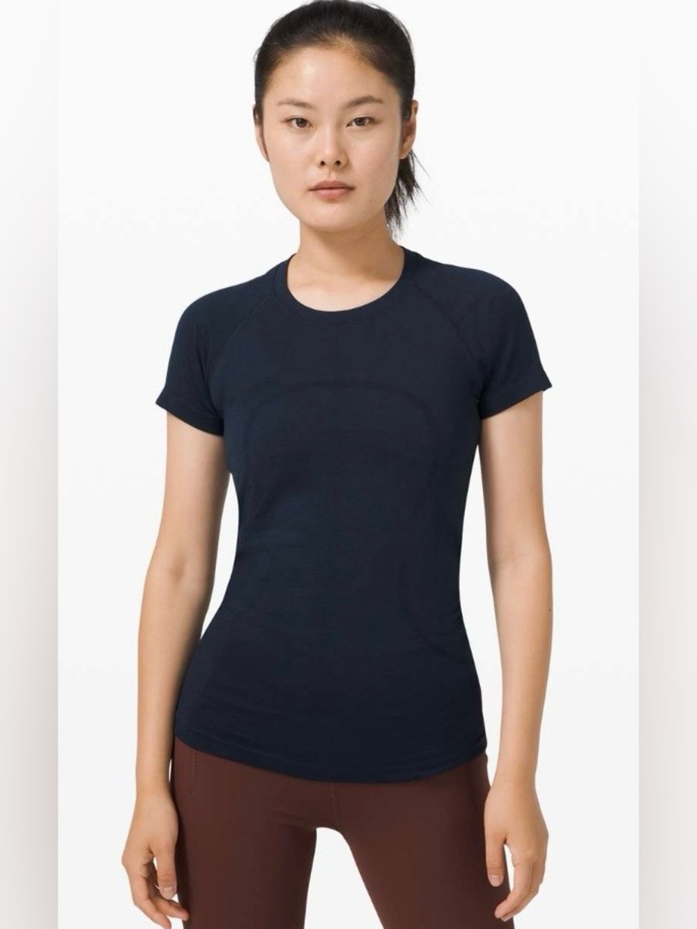 Lululemon Swiftly Crewneck Short-Sleeve Top Midnight Blue size 4